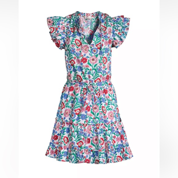 Vineyard Vines Dresses & Skirts - Vineyard Vines ruffled floral mini dress size 2X